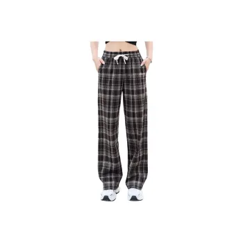 Barbie Sports Pants Women's Brown Plaid