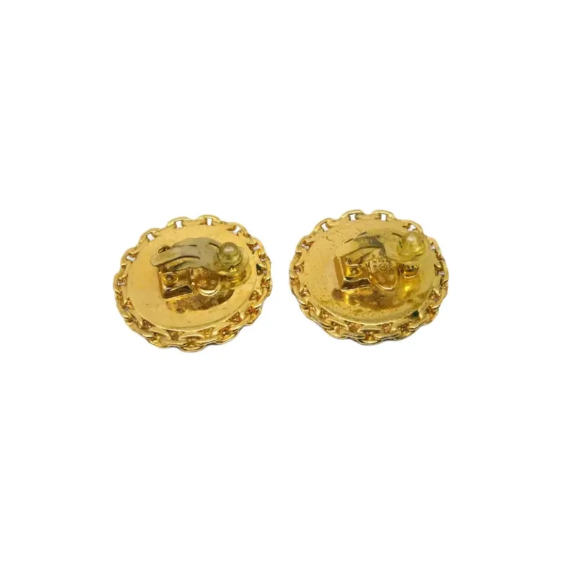 CHANEL 1993 Button Clip on Earrings-1
