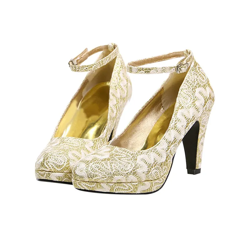 MCKP Chunky Heel High Heels Women's-4