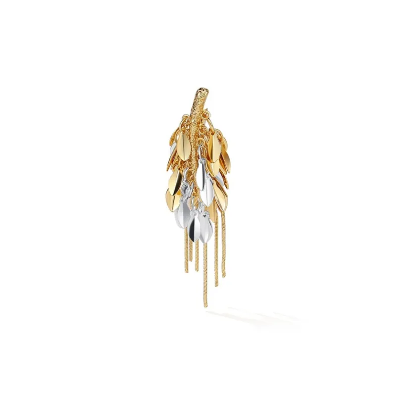 OOAK Golden Moments Clip On Earrings Women's-13