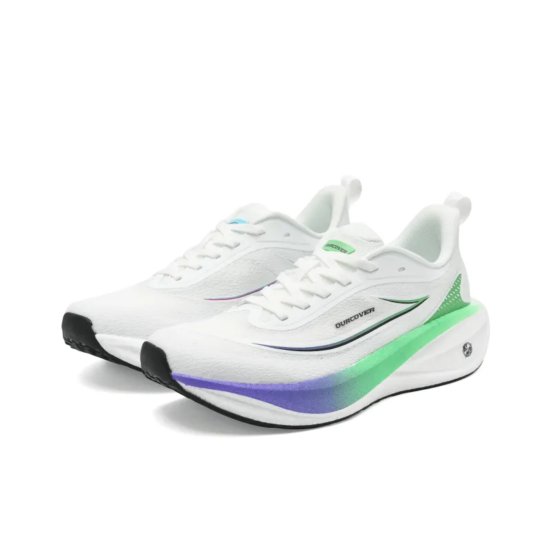 OURCOVER ETPU Sole Running Shoes Unisex Blue Green Mismatched-0