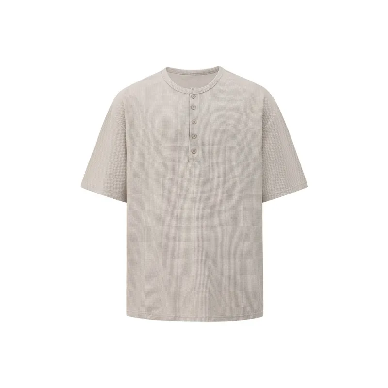 MRCYC Summer Short Sleeved T Shirts Unisex Khaki/White-4