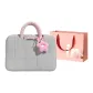 Gray+Pendant+Shopping Bag