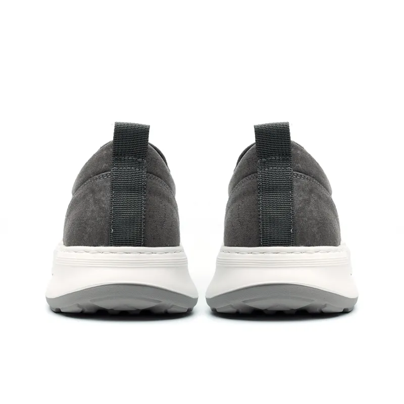 FED Breathable, Lightweight, Height Increasing, Slip Resistant, Abrasion Resistant Low Top Casual Shoes Men's Gray-3