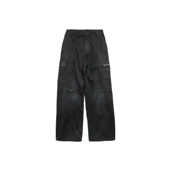 Balenciaga Cargo Pants Loose Fit Men's Black
