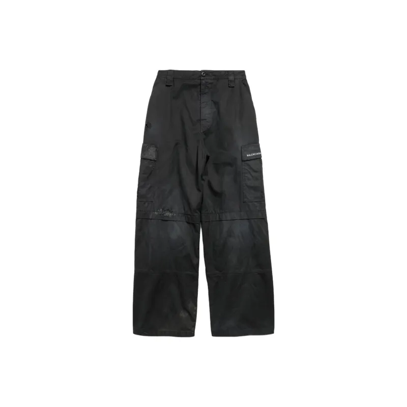 Balenciaga Cargo Pants Loose Fit Men's Black-0