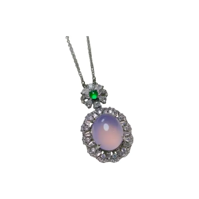 JUNWEN Chalcedony Necklaces Women's-4