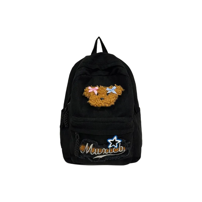 Moonshine Nylon Backpack Unisex Brown/White/Black-0