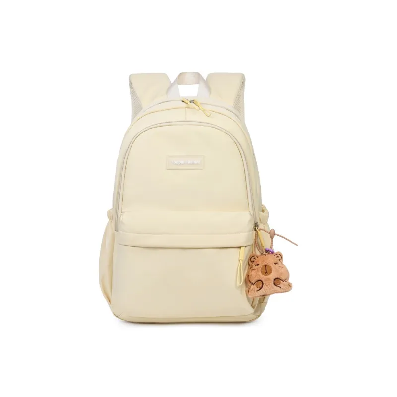 Meow In The Grass Oxford Backpack Regular Unisex Yellow/Pink/Blue/Black/Green-0