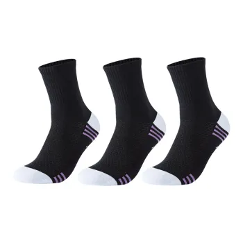 PEAK Mid Calf Socks Unisex 3 Pack Black