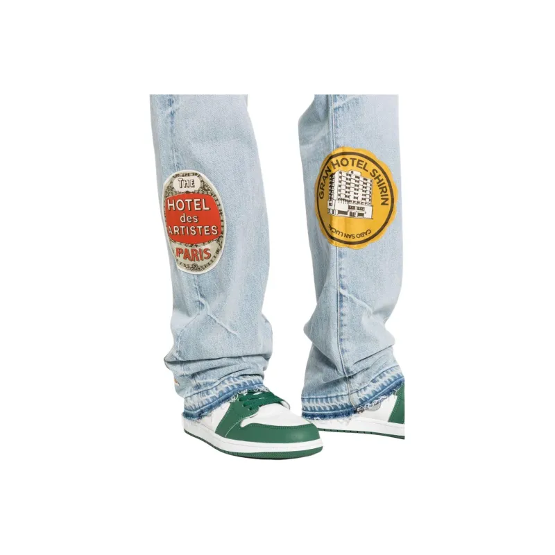 AMIRI Travel Patch Straight leg Jeans-4