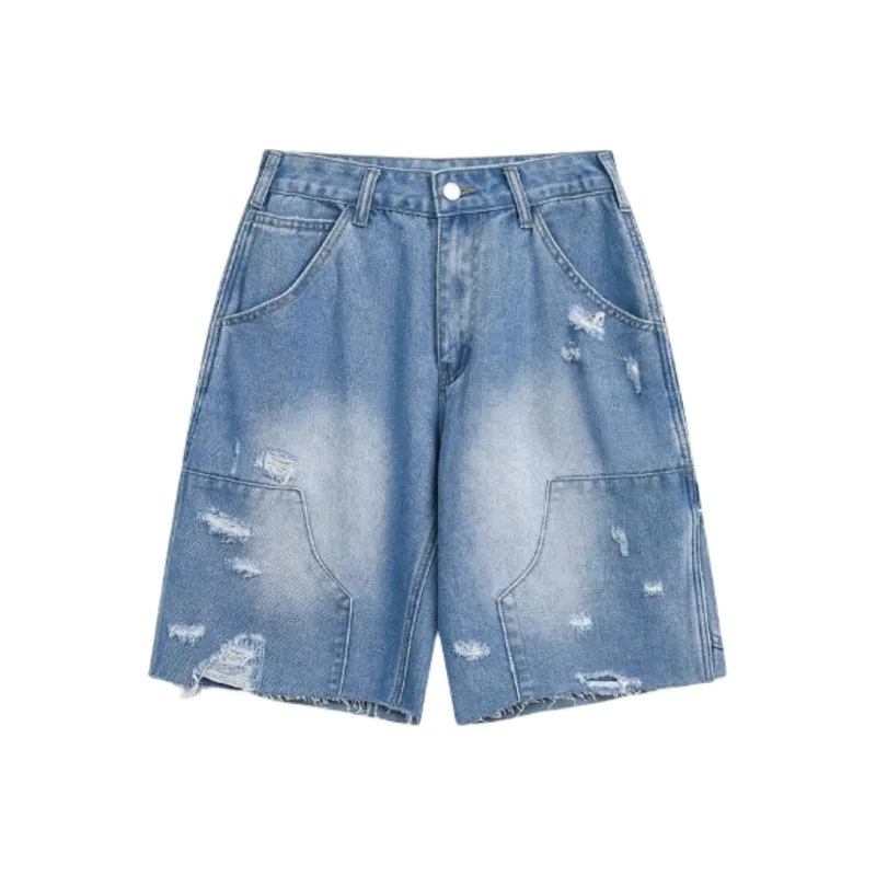BENGEN Denim Shorts Unisex-2
