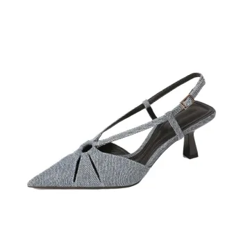 Beijiani High Heels Women's Denim Blue