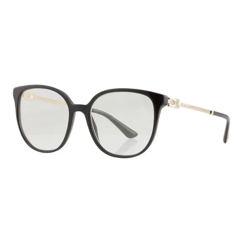 BVLGARI Plastic Irregular Shape Sunglasses Women's Black