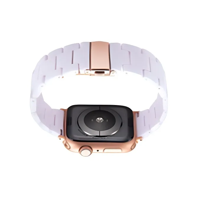 KVZUVUU Apple Compatibility Watch Band Resin Material-3