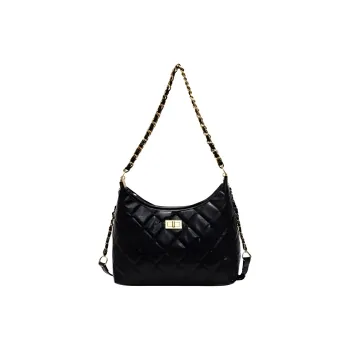 Lan Bao Fan PU Crossbody Bag, Shoulder Bag Women's Night Black