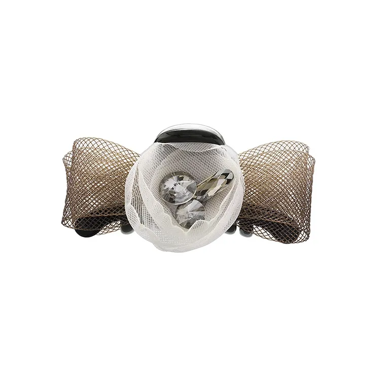 ROYALSASA Faux Crystal Hair Clips Women's-0