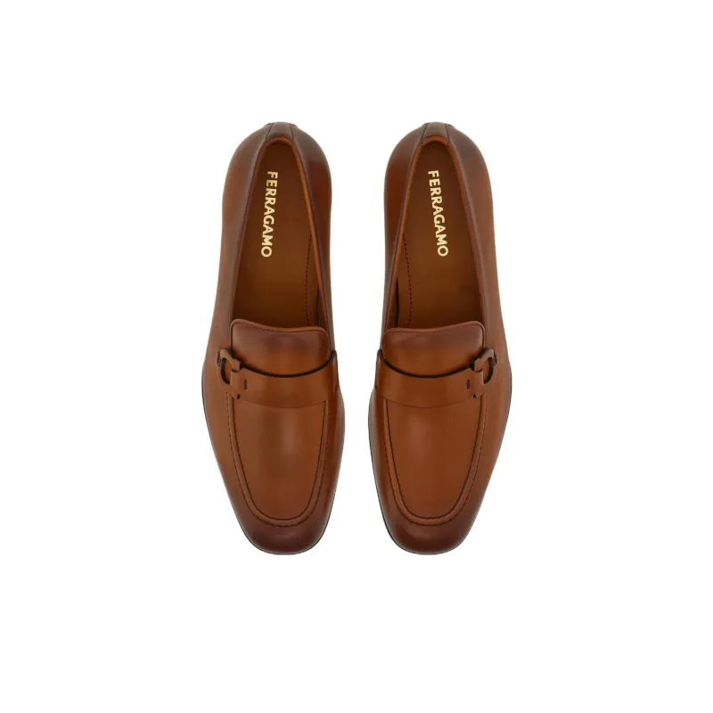 FERRAGAMO GANCINI Casual Shoes Men's Brown-3