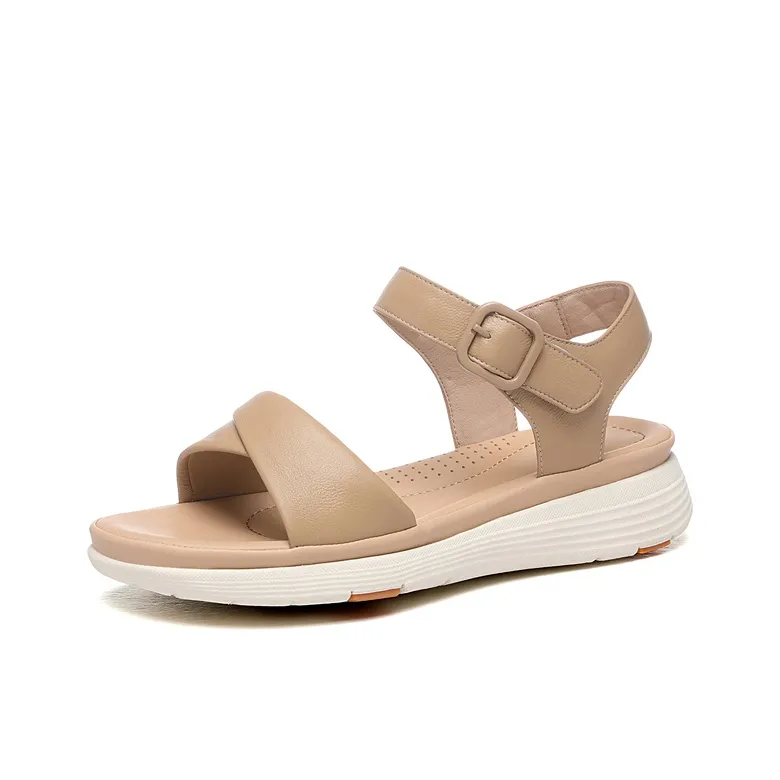 Golden Silk Rabbit One Strap Sandals Women's-6