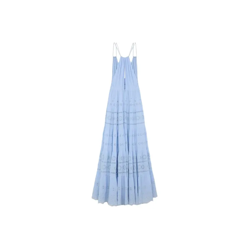 CELINE Slip Dresses Women's Blue-1