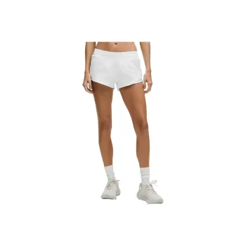 Lululemon Hotty Hot Low Rise Lined Short Sports Shorts 2.5' Women's White White