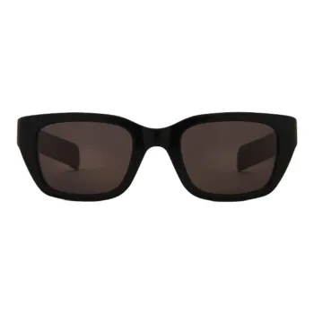 Bottega Veneta Acetate Rectangular Sunglasses Unisex Black