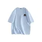 [Heavyweight 100% cotton]Glacier Blue (Ma Dazed Cat Chest Logo)