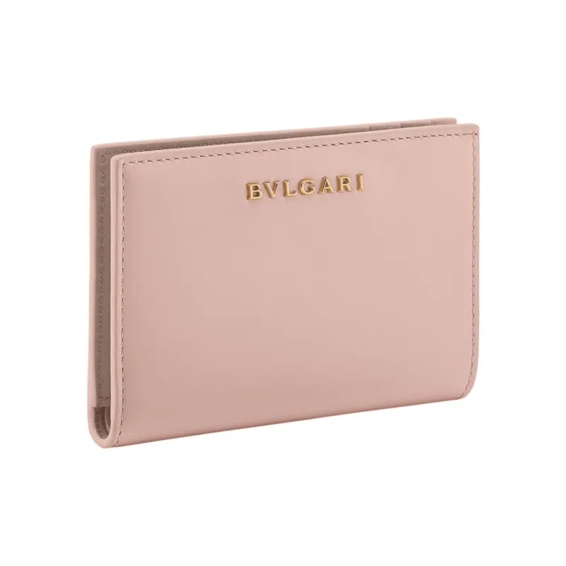 BVLGARI Serpenti Forever Calfskin Card Holder Women's Pink-1