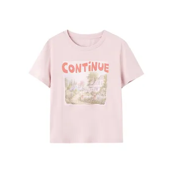 LUYOUYE T Shirts Women's Leather Pink