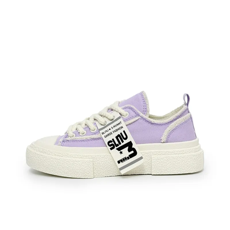 SLNU 3 Canvas Shoes Wear resistant And Lightweight Low Top Skateboard Shoes Unisex-5
