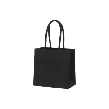 ISSEY MIYAKE Japanese Washi Fabric Shoulder Bag, Crossbody Bag, Handbag Mini Women's Black