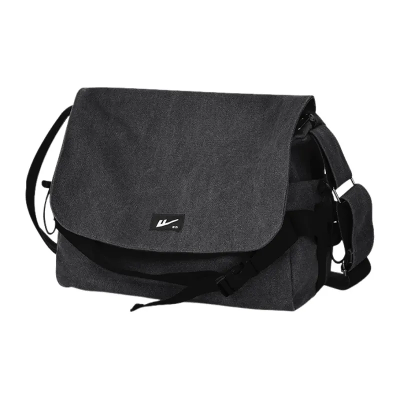 Warrior Nylon Shoulder Bag Men's Gray/Black-2