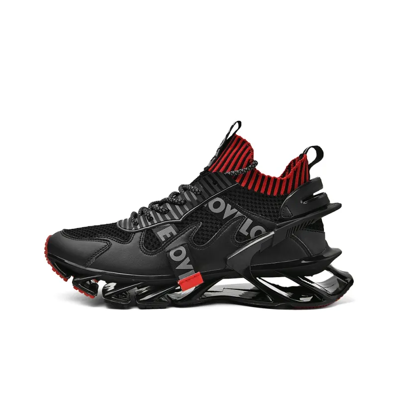 AMICNIEGD Shock Absorbers Slip Resistant Breathable Low Top Chunky Sneakers Men's-0