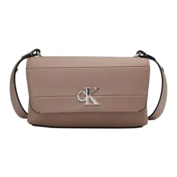 CALVIN KLEIN Synthetic Leather Crossbody Bag Trumpets Women's Milk Coffee