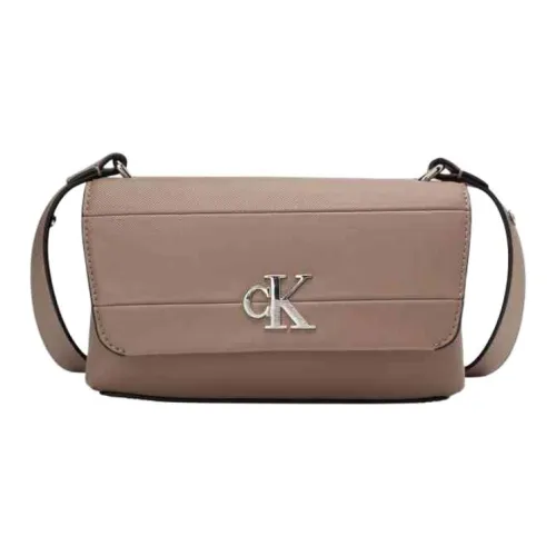 CALVIN KLEIN Synthetic Leather Crossbody Bag Trumpets Women's Milk Coffee