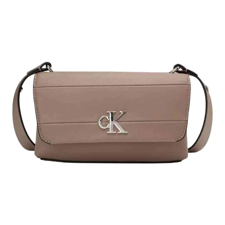 CALVIN KLEIN Synthetic Leather Crossbody Bag Trumpets Women's Milk Coffee-0