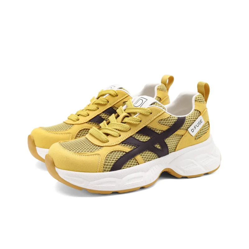 D FUSE SCANDINAVIA Abrasion Resistant Height Increasing Low Top Chunky Sneakers Women's-8