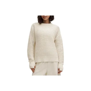Lululemon Cotton Crochet Pullover Sweater Women's