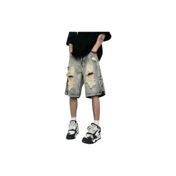 Fakeyoung Denim Shorts Unisex Vintage Blue