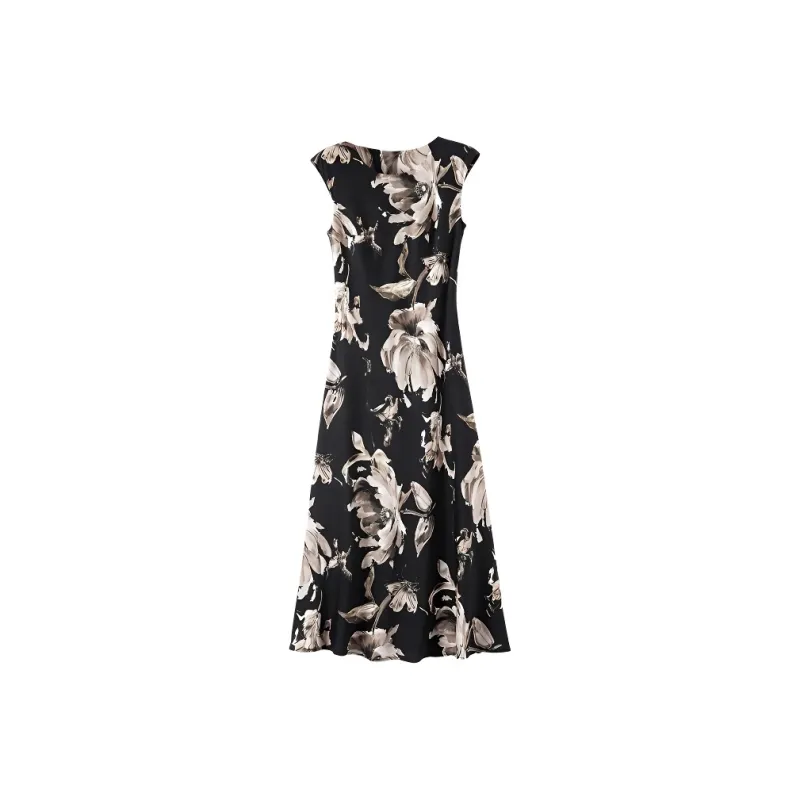 Late White Sleeveless Dress Women's-0
