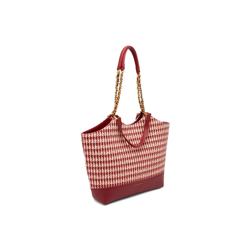 CLEVER& KETCH PU Tote Bag, Shoulder Bag Regular Women's Red-1