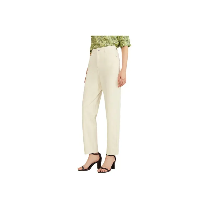 Yiner Jeans Women's Cream White-0