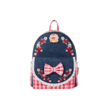 Loungefly Artificial Leather Backpack Regular Women's Pink Blue Patchwork