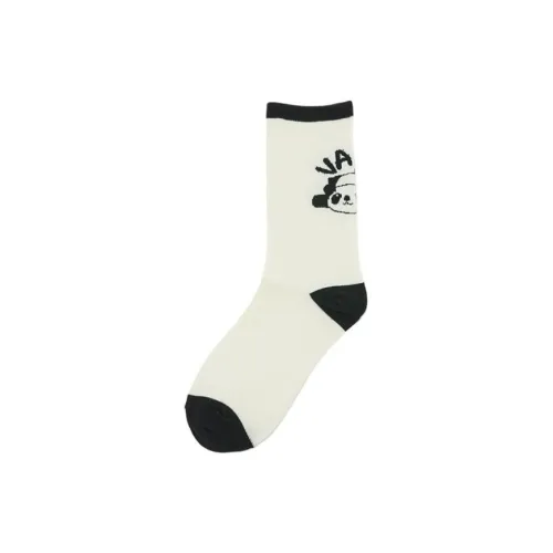 Vans Mid Calf Socks Women's 1 Pack Ecru
