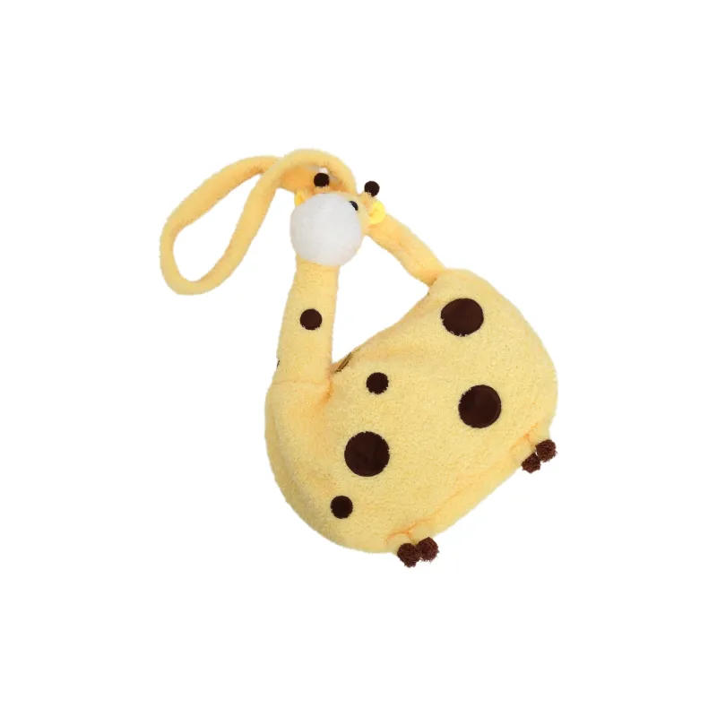 Gerlanx Plush Crossbody Bag Women's Yellow-0