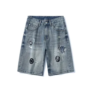 SANTASTIC Denim Shorts Men Blue