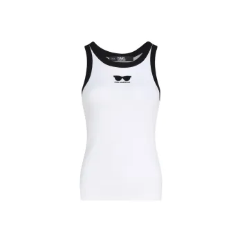 KARL LAGERFELD / Karl Lagerfeld Jeans Sunglasses print Tank Top