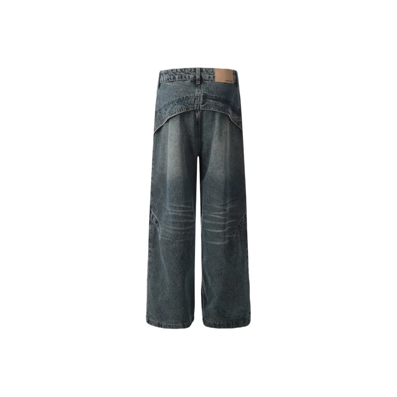 WKOOG Jeans Unisex Vintage Blue-1