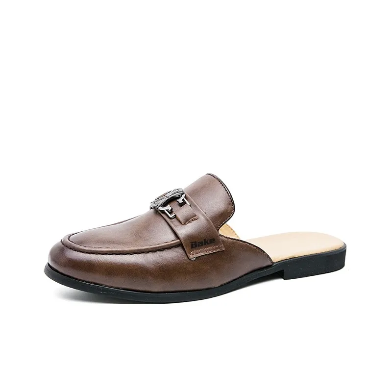 BAKE Stitching Odor Resistant Slip Resistant Closed Toe Slippers Men's-5