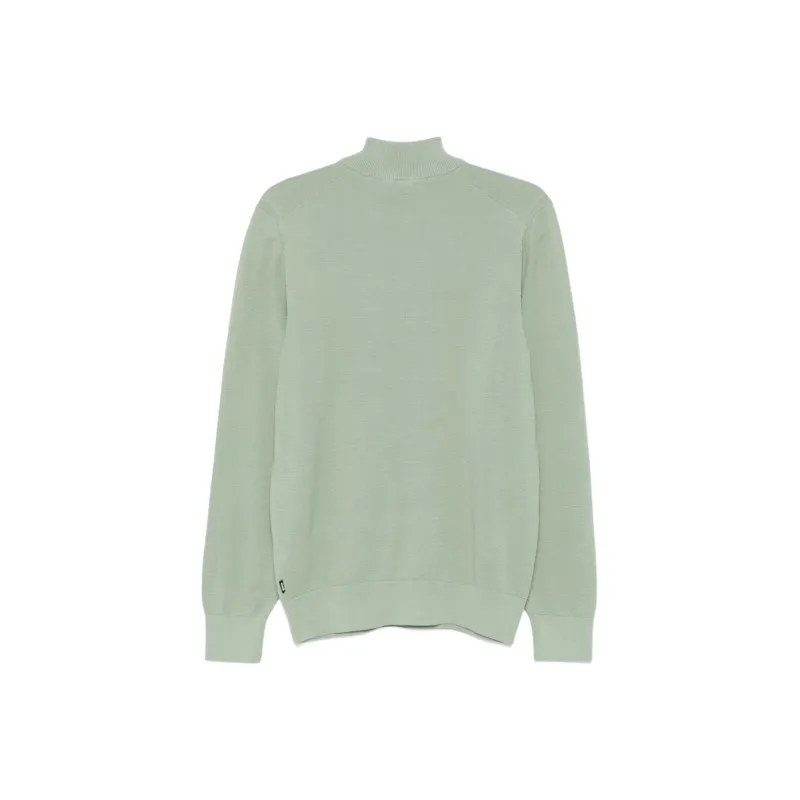 HUGO BOSS Zipped Cotton Sweater-1